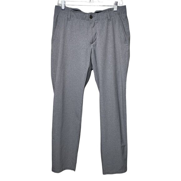 Under Armour Golf Pants Mens 34x32 Gray Performance Stretch Athletic Classic‎ - Picture 1 of 7